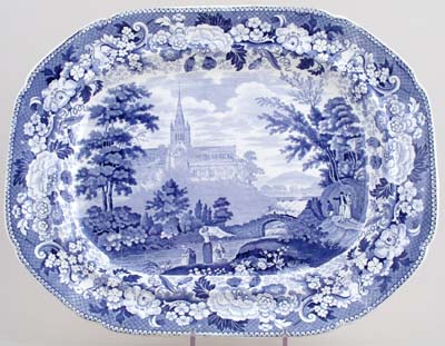 Meat Dish or Platter Cathedral Church of Glasgow c1825
